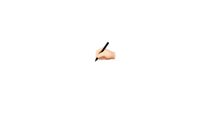 Hand writing emoji