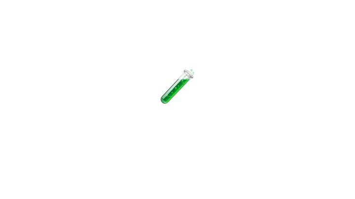 A testtube emoji