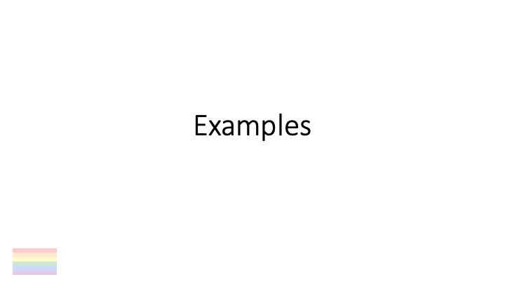Examples
